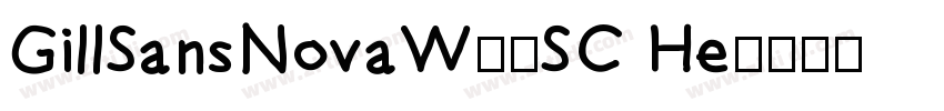 GillSansNovaW01SC He字体转换